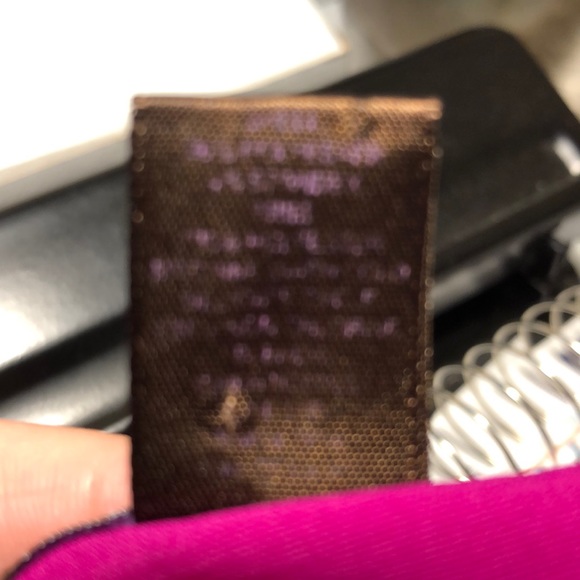 Trulli magenta ruffle front halter neck woven tank - Picture 7 of 7